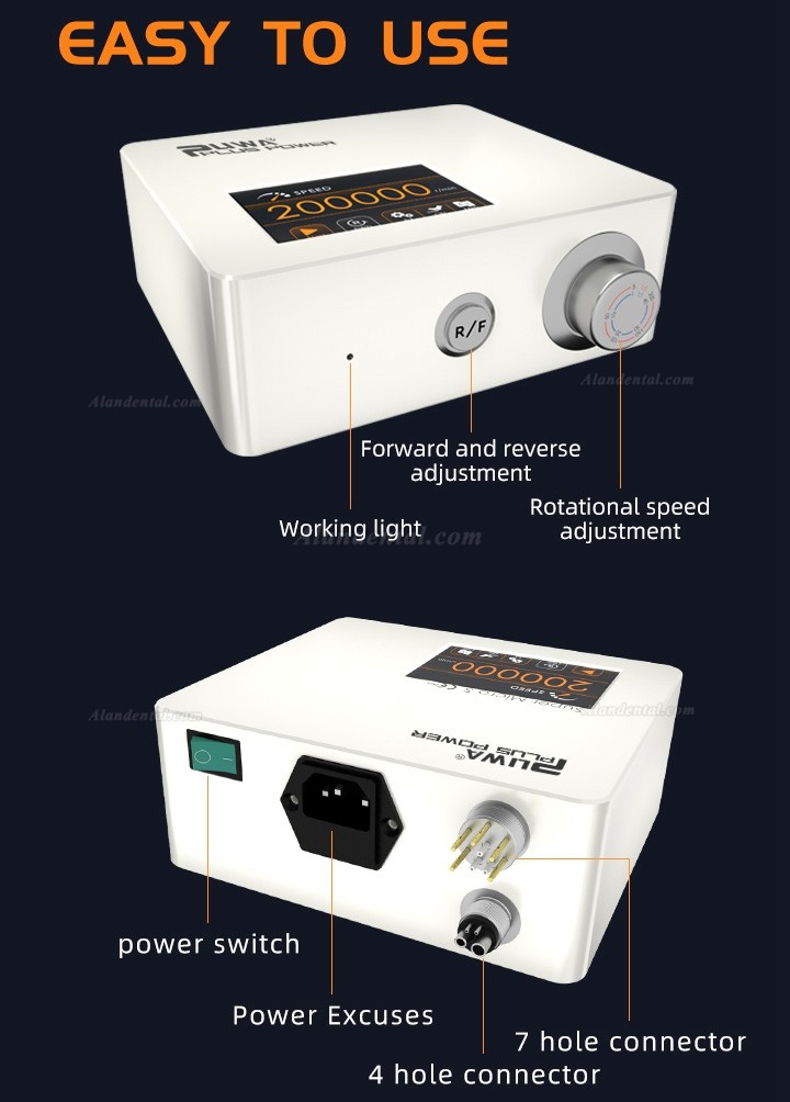 Pluspower® Super Micro S Dental Electrical Micro Motor Bulit-in LED Light